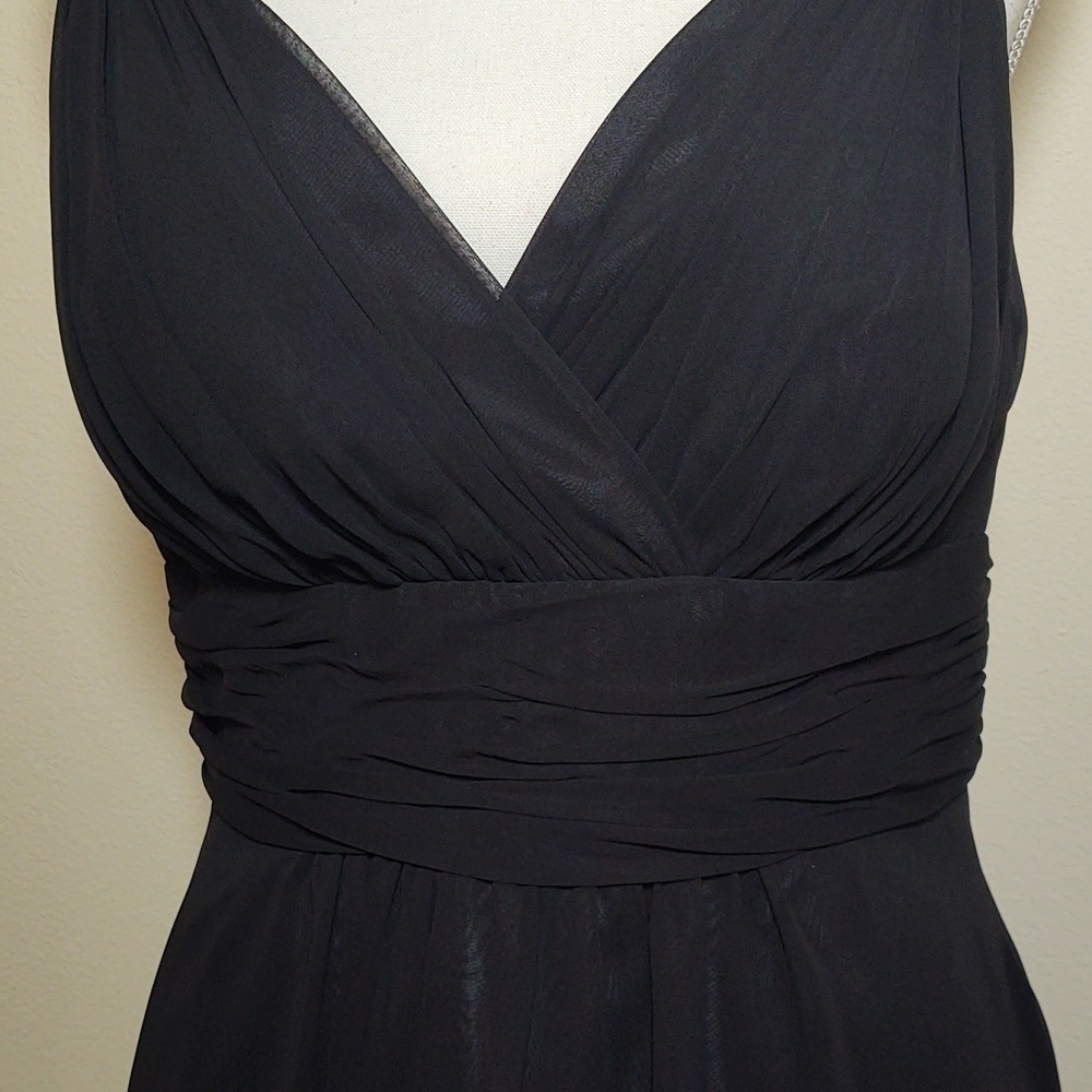 Dusk Collection Women's Black Chiffon Party/Prom Dress - Picture 2 of 6